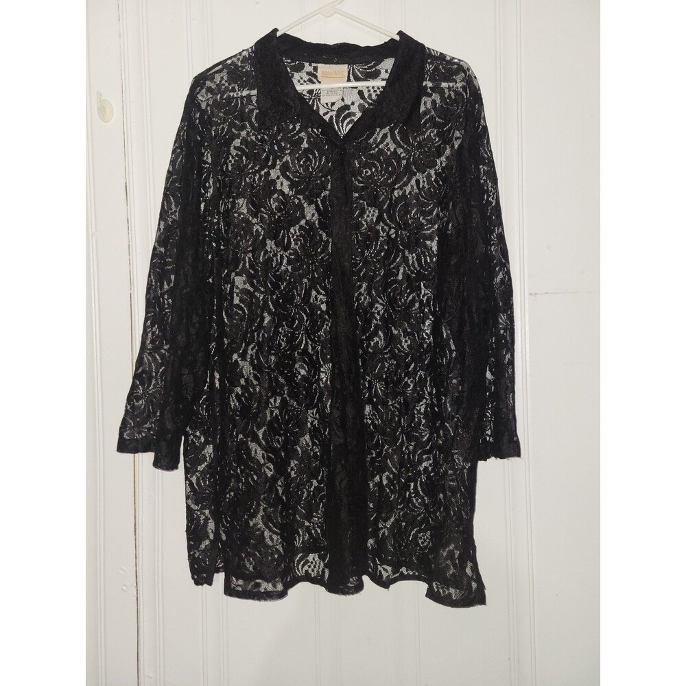 Black lace blouse (P33)